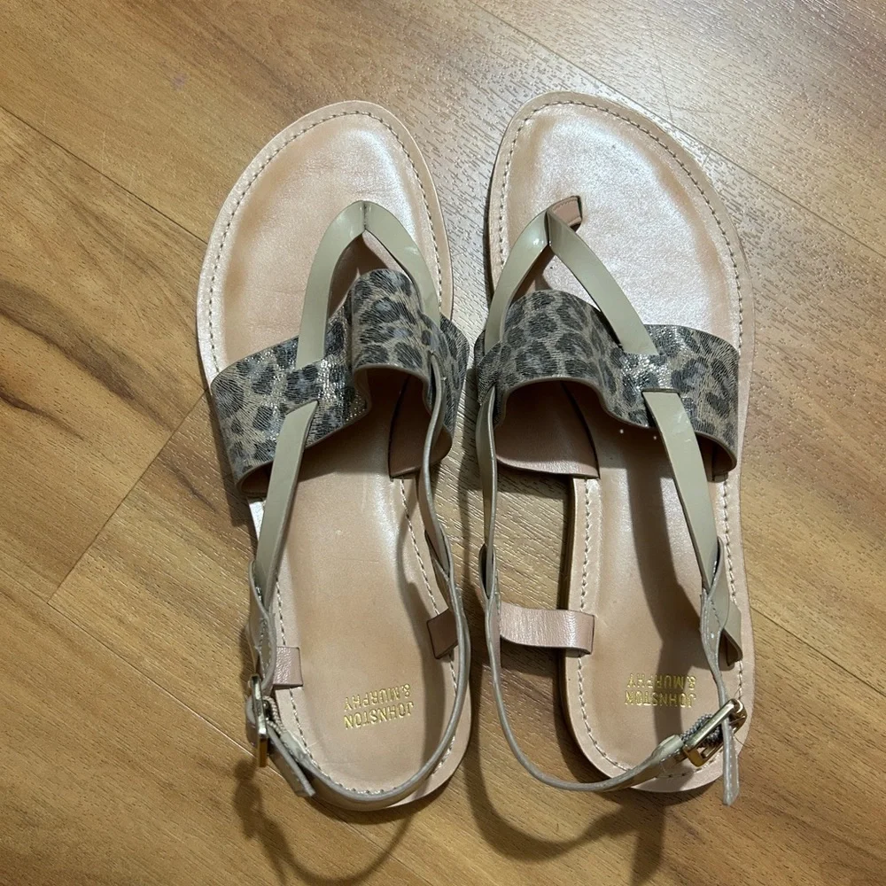 Johnston‎ & Murphy Tan and Brown Sandals with Classic Design